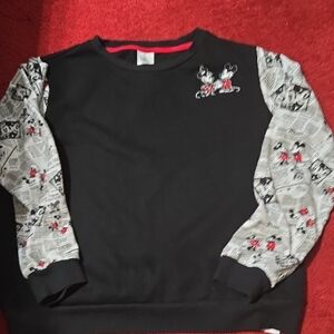 Disney Black and White Mickey Mouse Woman Sweatshirt